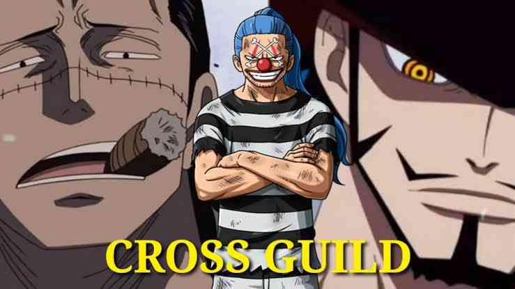 Mihawk, Buggy, dan Crocodile membentuk Cross Guild di manga One Piece chapter 1056 (Sumber: Youtube @FK Anime)