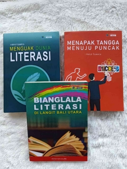 Tiga buku yang berhasil terbit (dok. pribadi). 