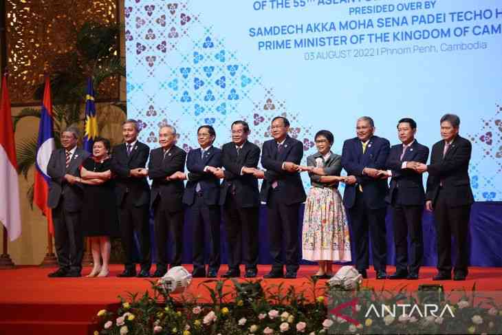 Pertemuan Menlu ASEAN ke-55 dibuka di Phnom Penh pada Rabu (3/8/22 ) Foto : Antaranews