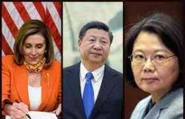 Pelosi, Xi Jin Ping & Tsai Ing Wen:  indiaposten.com