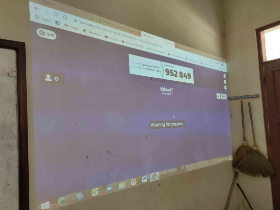 Penggunaan kahoot sebagai media pembelajaran. Dokpri