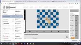 (Indonesia VS Republik Ceko Dok: pribadi/tangkapan layar chessolympiad.fide.com)
