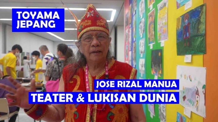 Lukisan anak Indonesia di Toyama, Jepang. Foto: Isson Khairul