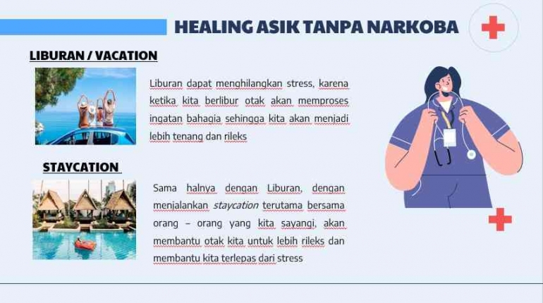 MATERI HEALING ASIK TANPA NARKOBA (Dokpri)
