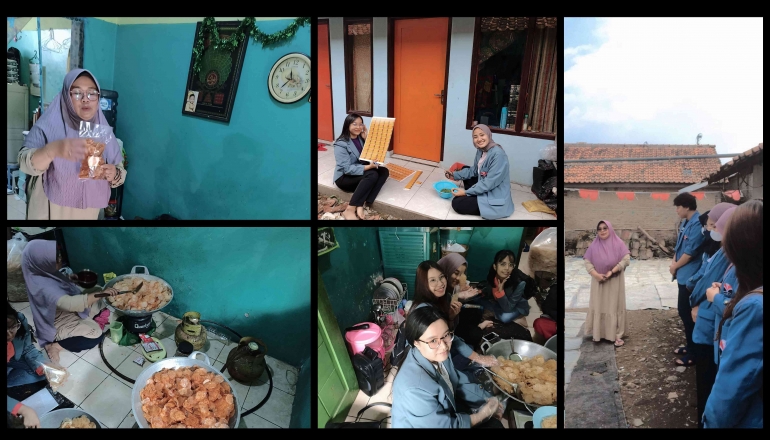 Proses kunjungan Home Industry & Wawancara bersama Bu Dewi/Dokumentasi pribadi
