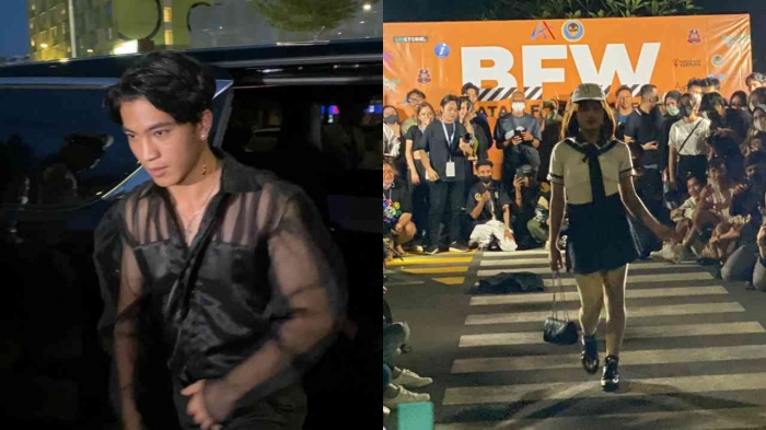 Peserta BFW memamerkan busana seperti di drakor (dok. pribadi)