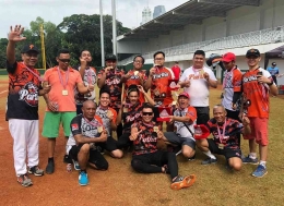 (dok.pri.) Partha Club saat juara di SEA Slowpitch Tournament 2019 di Jakarta