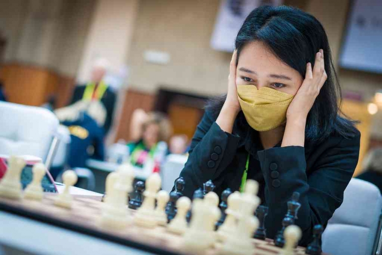 (WGM/IM Irine Kharisma Sukandar Dok: chessolympiad.fide.com)
