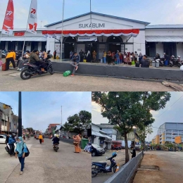 Setasiun Sukabumi terkini dan halaman depan yang sudah dibebaskan dari kekumuhan. Foto : Parlin Pakpahan.