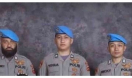 Brigadir Ricky Rizal (RR)/pojok kanan Tersangka baru kasus tindak pidana pembunuhan Brigadir Joshua | Dokumen Foto Via TVOnenews.com
