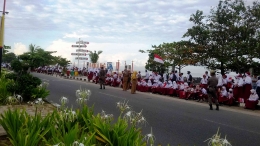  Partisipan Festival Pawai Budaya Nusantara Pantai Padang. Sumber: Dokpri