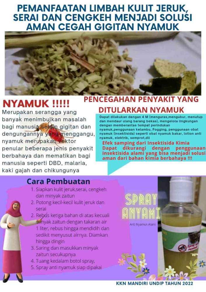 flyer cara pembuatan Spray Anyami (Dokpri)