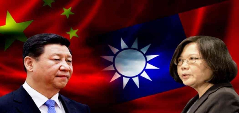  Potret pemimpin negara China dan Taiwan, Xi Jinping serta Tsai Ing-wen (sumber: m.bisnis.com)