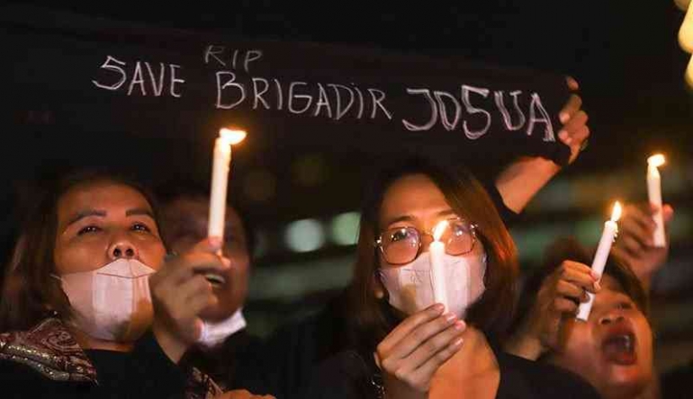 ilustrasi gambar: aksi solidaritas 3000 lilin- inews.id