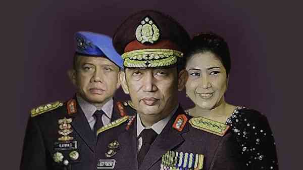 Ilustrasi Kapolri Jenderal Listyo Sigit Prabowo, Irjen Ferdy Sambo, dan istrinya Putri Chandrawathi Sumber: disway.id)