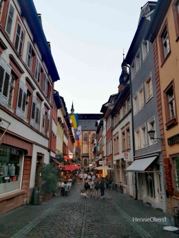 Pusat kota zona pejalan kaki Heidelberg | foto: HennieOberst 