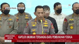 Konferensi Pers Kapolri saat Penetapan FS Tersangka (Screenshoot: Channel YouTube KompasTV) 