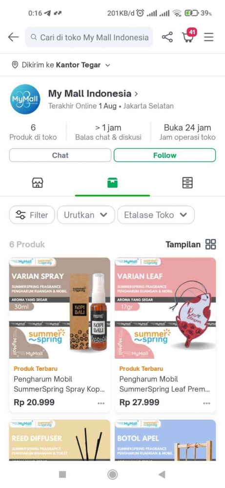 Produk Milik Salah Satu UMKM di Tokopedia . dokpri