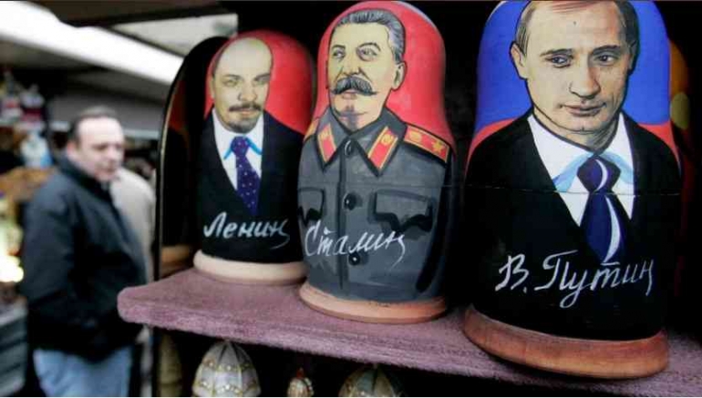 Putin dan Stalin, (ilustrasi humor)