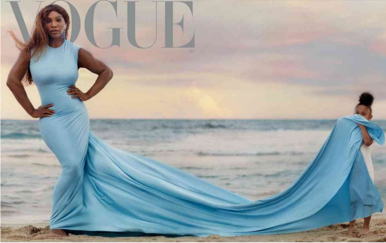 Serena Williams menulis pengunduran dirinya dari dunia tenis profesional di majalah Vogue. Photo :   Luis Alberto Rodriguez