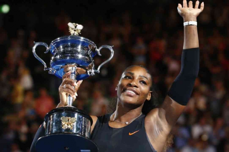 Kemenagan Serena  Williams terakhir di  Grand Slam di  2017. Photo: File: Edgar Su/Reuters.