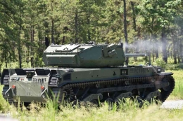 Sebuah Robotic Combat Vehicle-Medium uji coba Operasi 2022 di Fort Hood, Texas. (Sumber gambar: US Army/Angelique N. Smythe, Public Affairs)