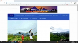 Tampilan website Desa Sendangsari - (11/08) Foto: Rainaldi