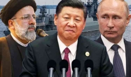 Iran, Cina, dan Rusia sebagai trio yang menakutkan (Gambar: Getty) 