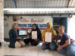Kegiatan Edukasi bersama Pengelola Batik Kharisma Kampung Batik pada Sabtu (30/7/22) (Dokumentasi Pribadi, 2022)