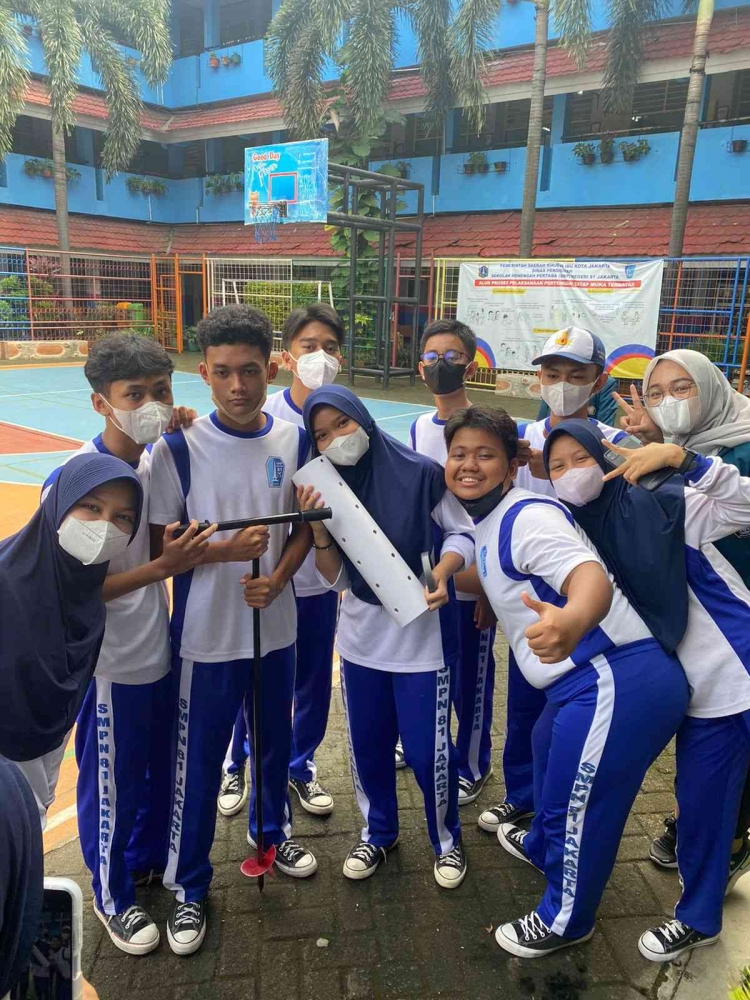 Siswa/siswi Kelas IX SMPN 81 Jakarta