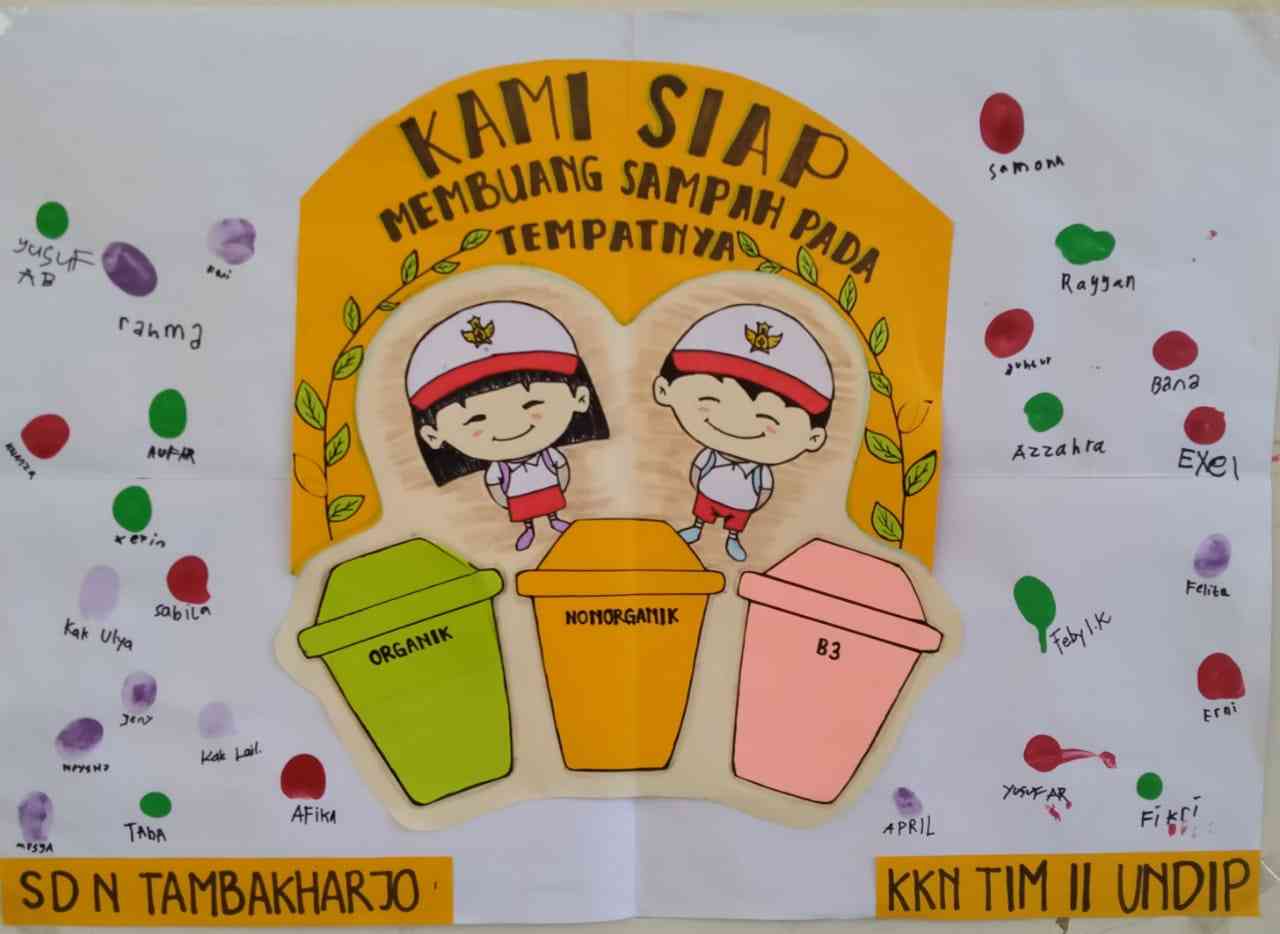 Siswa SDN Tambakharjo Siap Untuk Membuang Sampah Pada Tempatnya ...