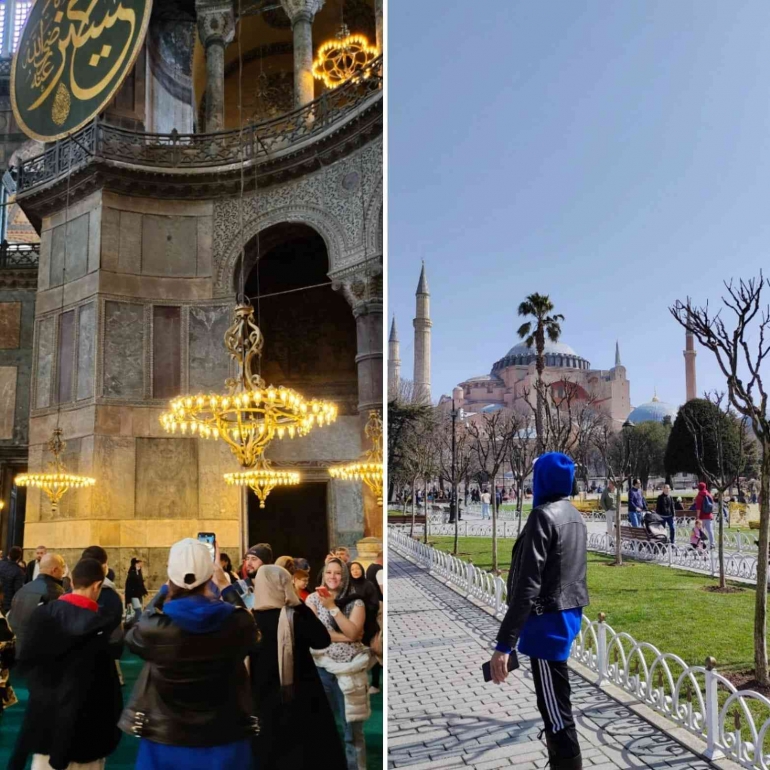 Pemandangan indah Hagia Sophia ( Tangkapan layar Instagram : my_life.travel Ekaterina Gudkova )