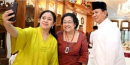 Prabowo Subianto saat menyambangi kediaman Megawati Soekarnoputri di Teuku Umar, Jakarta/Sumber: Net-RMOLsumut