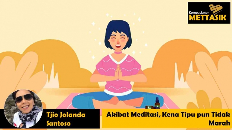 Akibat Meditasi, Kena Tipu Pun Tidak Marah (gambar: cfah.org, diolah pribadi)