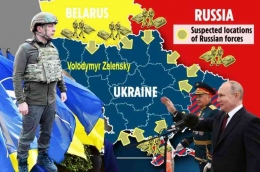 Ilustrasi Hegemoni Tirani Vs Motifasi Berjuang Rakyat Ukraina.@Christofel. Kompasiana.com