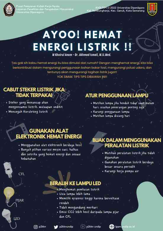 Poster Hemat Energi Listrik (Dok. Pribadi)