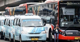 Mikrotrans & Bus Transjakarta./Dokumen Pemprov DKI.