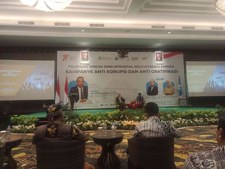 Seminar Kampanye Anti Korupsi oleh Wakil Ketua KPK/dokpri