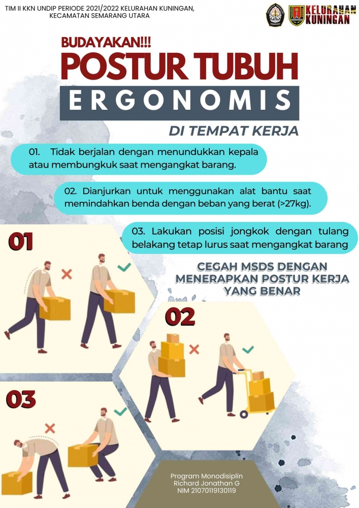 Vorlage: Cegah MSDS dengan Penerapan Postur Tubuh yang Baik Halaman 1 Foto zu Cegah MSDS dengan Penerapan Postur Tubuh yang Baik Halaman 1