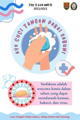 Sticker Ayo Cuci Tangan Pakai Sabun