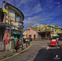 Sebuah sudut jalan di pusat kota George Town- Penang. Sumber: dokumentasi pribadi