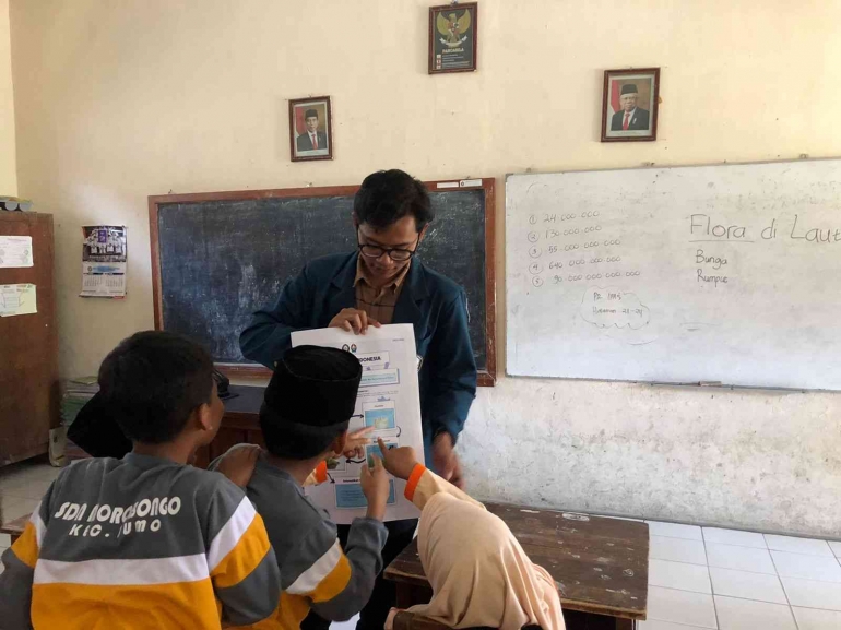 Pembelajaran dengan Siswa Kelas 4 SD Morobongo (20 Juli)