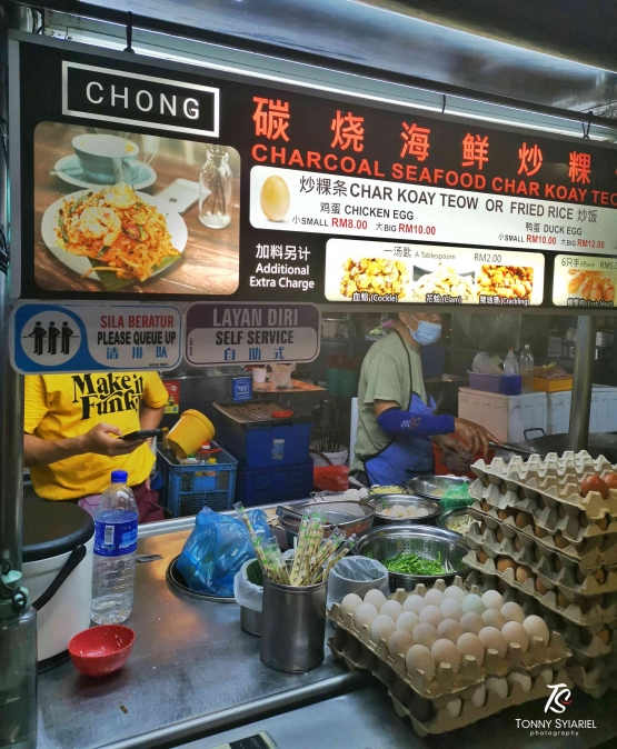 Salah satu penjual Char Koay Teow di New Lane Street, George Town, Penang. Sumber: dokumentasi pribadi