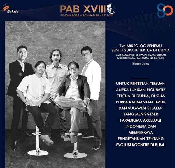Dari kiri: Basran Burhan, Adhi Agus, Rustan Lebe, Budianto Hakim, dan Pindi Setiawan (Sumber: Panitia Penghargaaan AB)