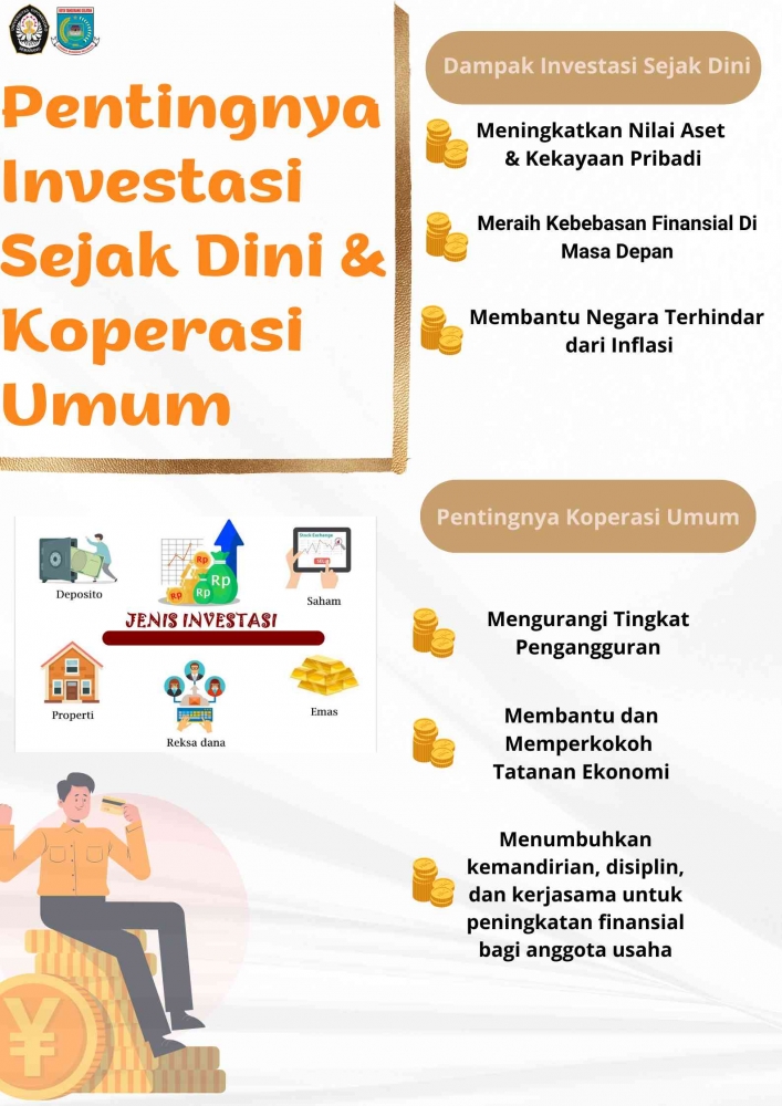 Poster Pentingnya Investasi Sejak Dini & Koperasi Umum dari Penulis. Dokpri 