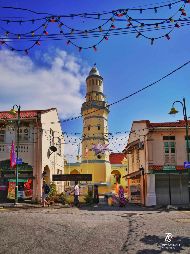 Masjid Lebuh Acheh yang sangat terkenal. Sumber: dokumentasi pribadi