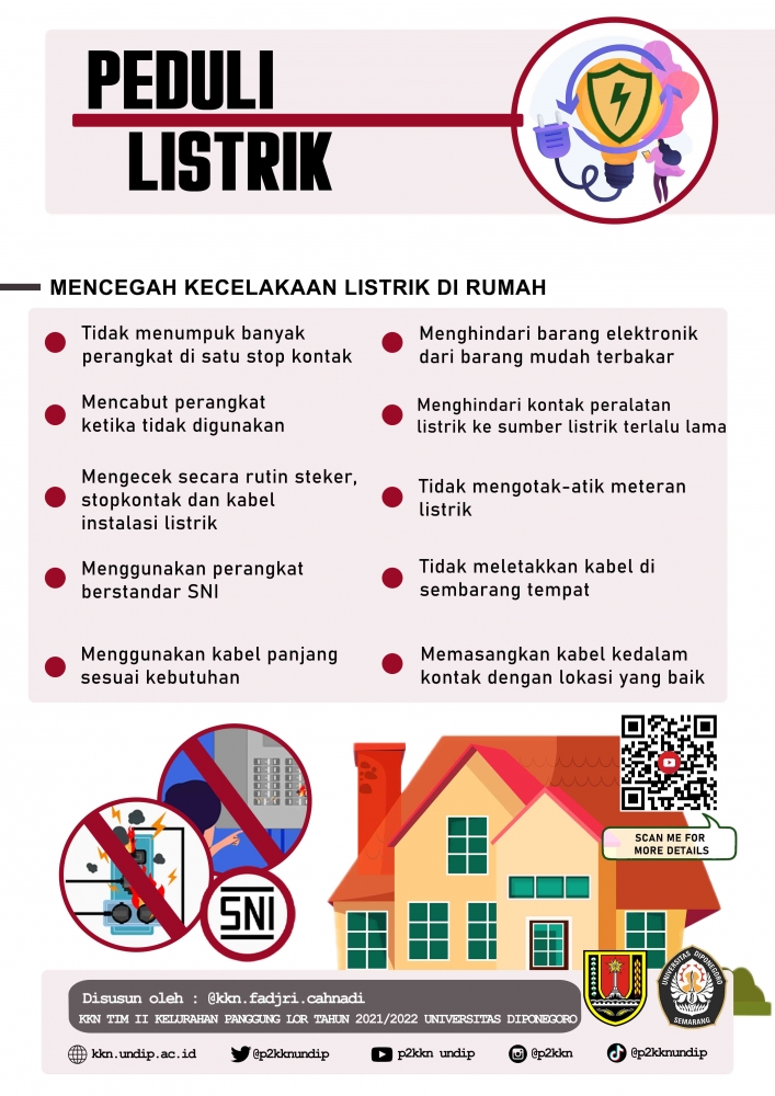 Poster Sebagai Media Informasi Mengenai Keamanan Instalasi Listrik Rumah (dokpri)