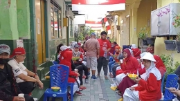 Sarapan bersama selepas jalan santai/Dokpri Agustina