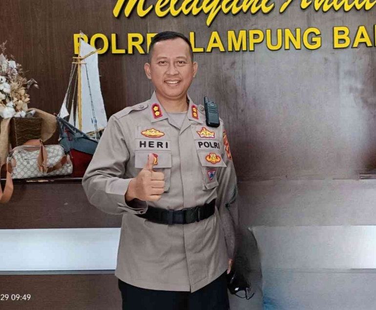 Kapolres Lampung Barat AKBP Heri Sugeng Priyantho S.lk.,M.H