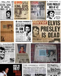 Berita kematian Elvis Presley (dok. Elvis team Berlin)